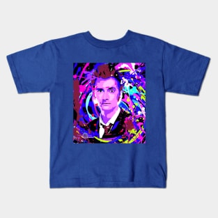 swirl 10th Doctor Kids T-Shirt